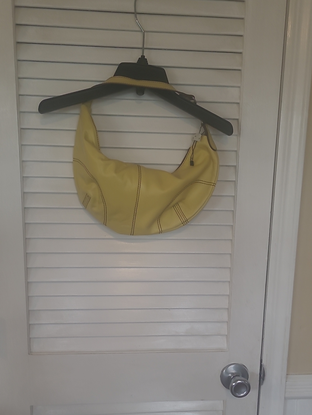 Free People Real World Yellow Crescent Shoulder Bag.. Originally $78